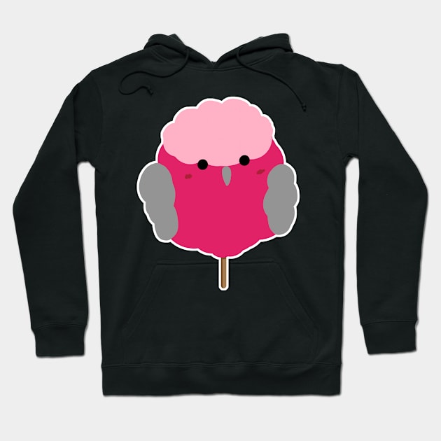 Fluffy cotton candy galah cockatoo Hoodie by TheAlbinoSnowman